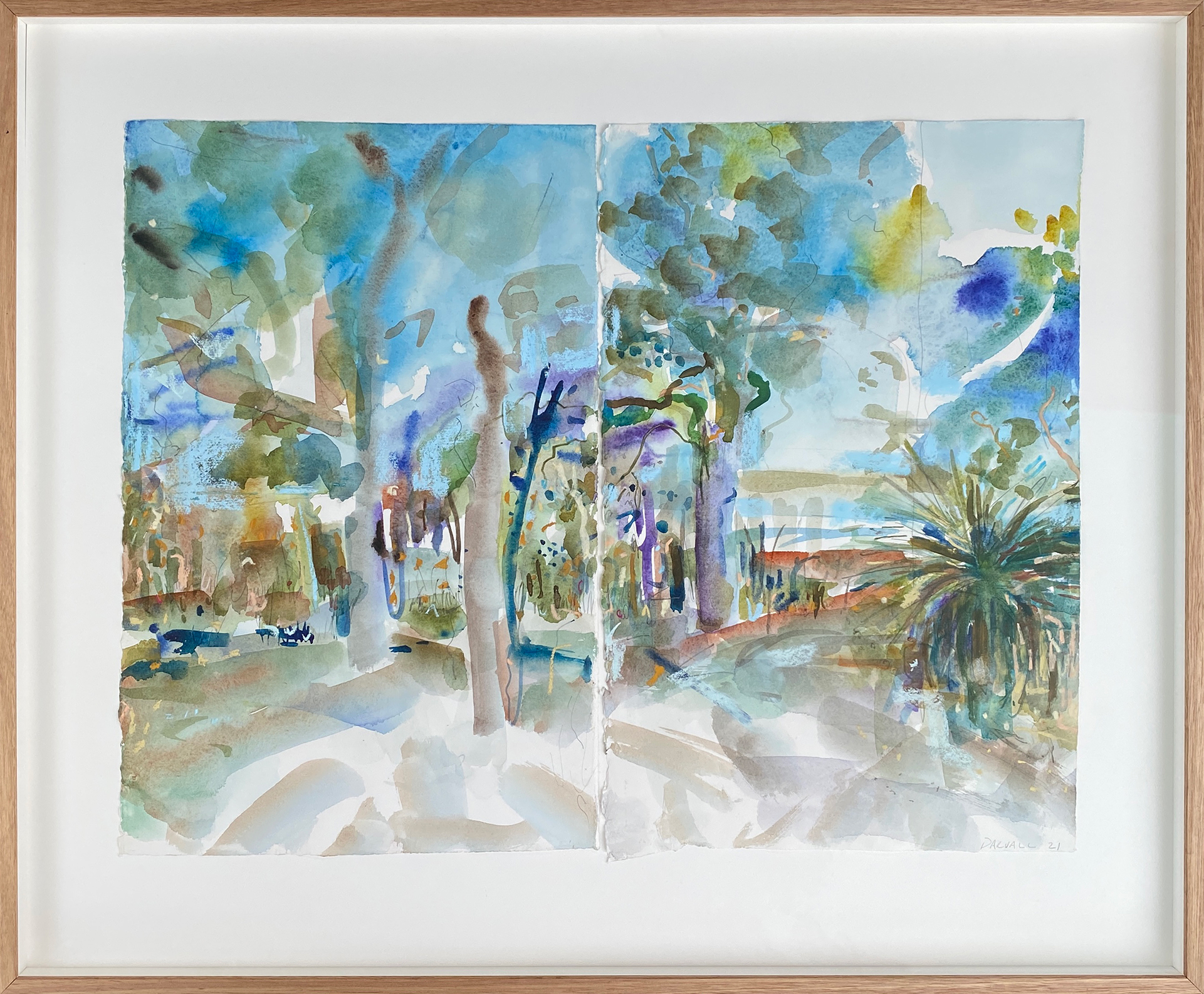 Jo Darvall, Wandoo #17, 51 x 68 cm-watercolour and pencil, $2450